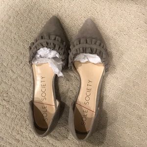 Brand new!  Sole society ruffle flats